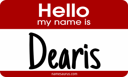 Hello my name is Dearis png download