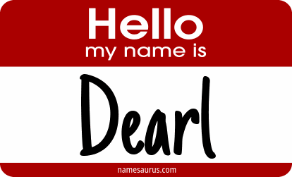 Hello my name is Dearl png download