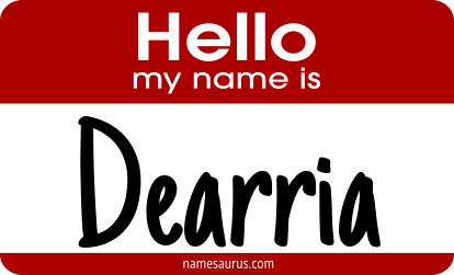 Hello my name is Dearria png download