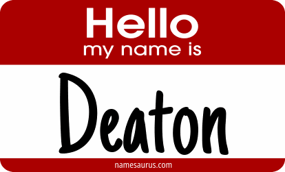 Hello my name is Deaton png download