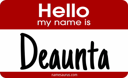 Hello my name is Deaunta png download