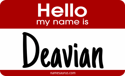 Hello my name is Deavian png download