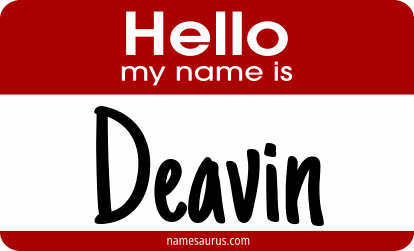 Hello my name is Deavin png download