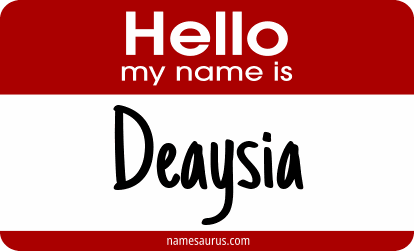 Hello my name is Deaysia png download