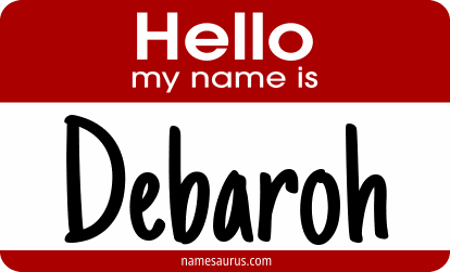 Hello my name is Debaroh png download