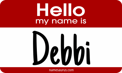 Hello my name is Debbi png download