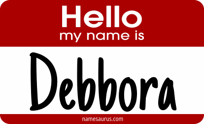 Hello my name is Debbora png download