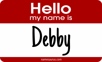 Hello my name is Debby png download