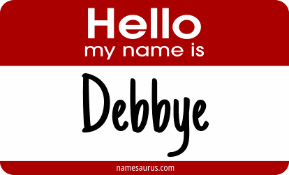 Hello my name is Debbye png download