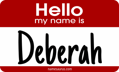 Hello my name is Deberah png download