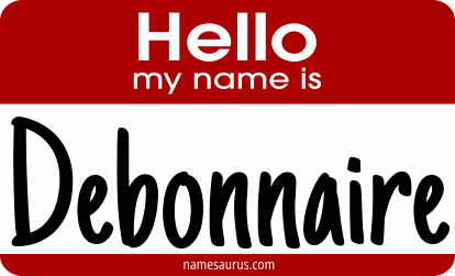 Hello my name is Debonnaire png download
