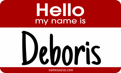 Hello my name is Deboris png download