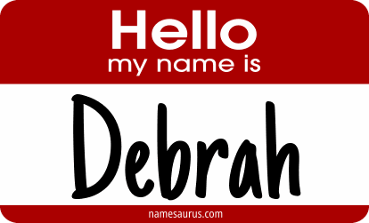 Hello my name is Debrah png download