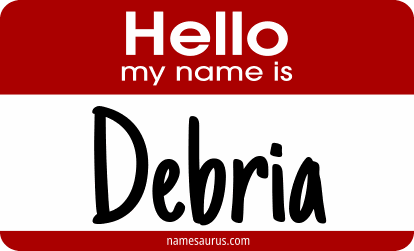 Hello my name is Debria png download