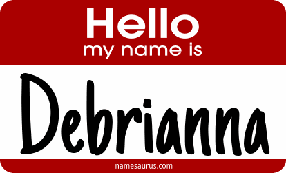 Hello my name is Debrianna png download
