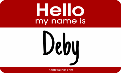 Hello my name is Deby png download