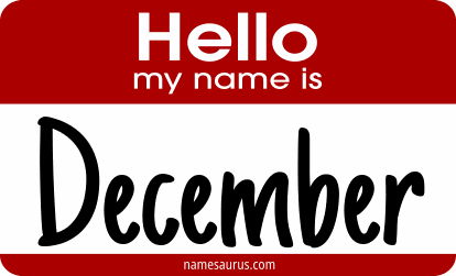 Hello my name is December png download