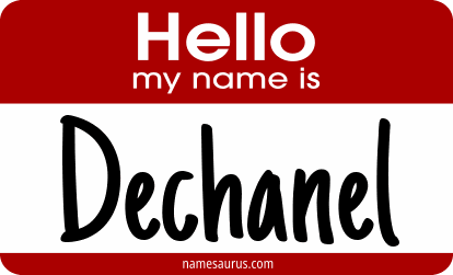 Hello my name is Dechanel png download