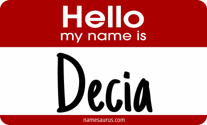 Hello my name is Decia png download