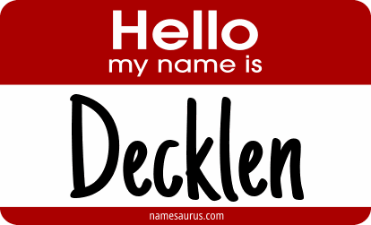 Hello my name is Decklen png download