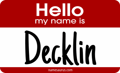 Hello my name is Decklin png download