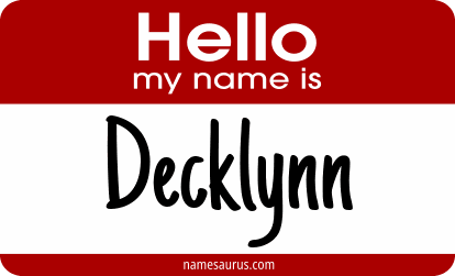 Hello my name is Decklynn png download
