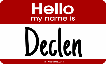 Hello my name is Declen png download
