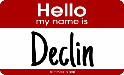 Hello my name is Declin png download