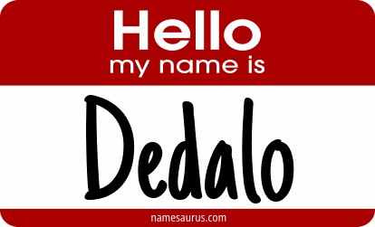 Hello my name is Dedalo png download