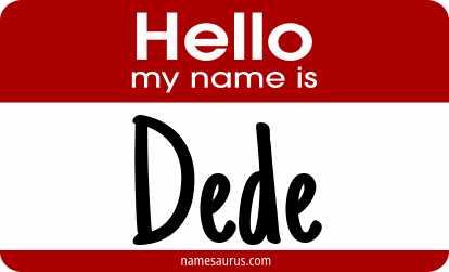 Hello my name is Dede png download