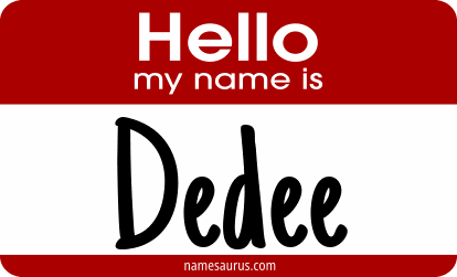 Hello my name is Dedee png download