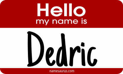 Hello my name is Dedric png download