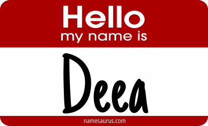 Hello my name is Deea png download