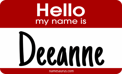 Hello my name is Deeanne png download