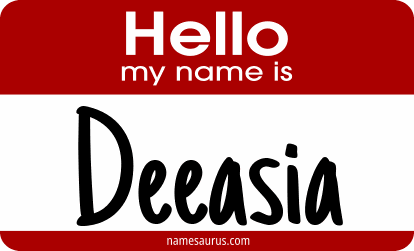 Hello my name is Deeasia png download