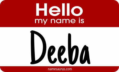 Hello my name is Deeba png download
