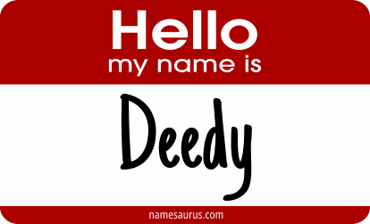 Hello my name is Deedy png download