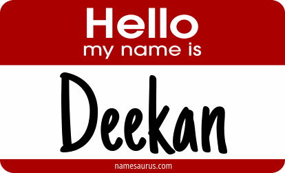 Hello my name is Deekan png download