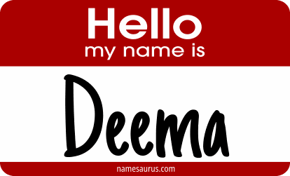 Hello my name is Deema png download