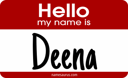 Hello my name is Deena png download