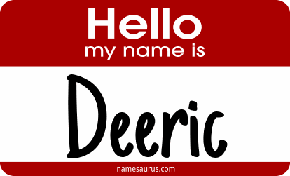 Hello my name is Deeric png download