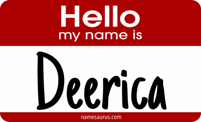 Hello my name is Deerica png download