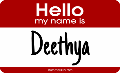 Hello my name is Deethya png download