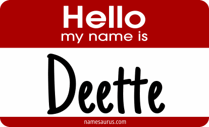Hello my name is Deette png download