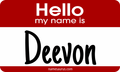 Hello my name is Deevon png download