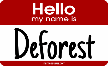 Hello my name is Deforest png download