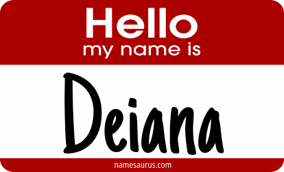 Hello my name is Deiana png download