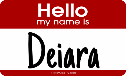 Hello my name is Deiara png download