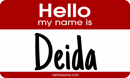 Hello my name is Deida png download