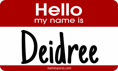 Hello my name is Deidree png download